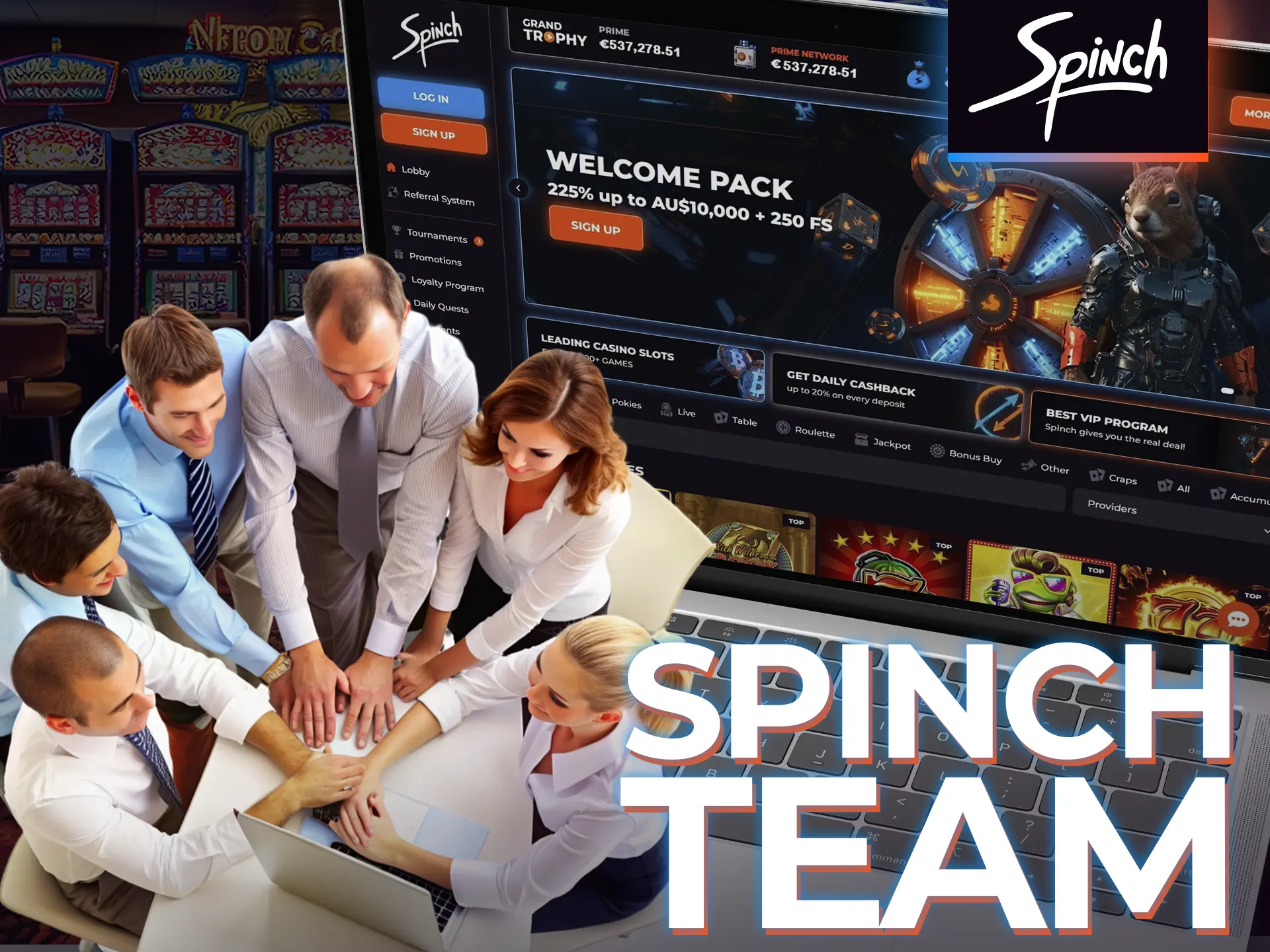 Read about the Spinch Casino team.