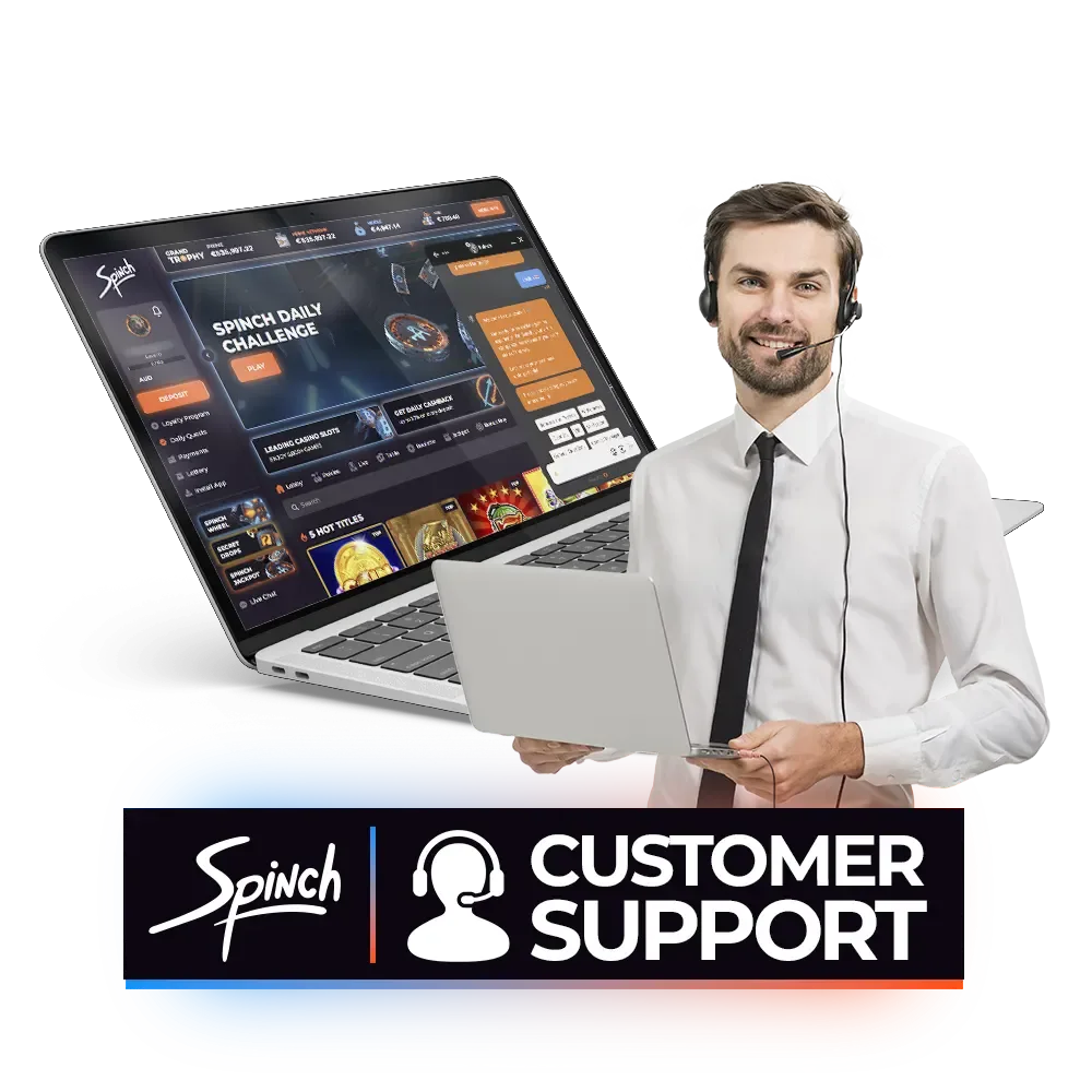 Find out how you can contact Spinch support.