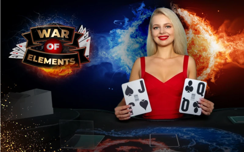 War of Elements is an exciting live casino game on Spinch.