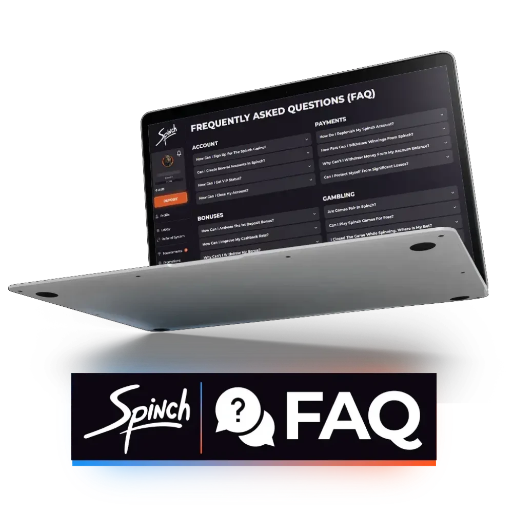 Find the answer to your question in the Spinch FAQ.